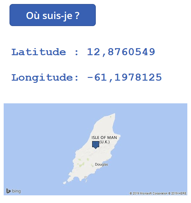 application Power Apps avec GPS : afficher la position courante