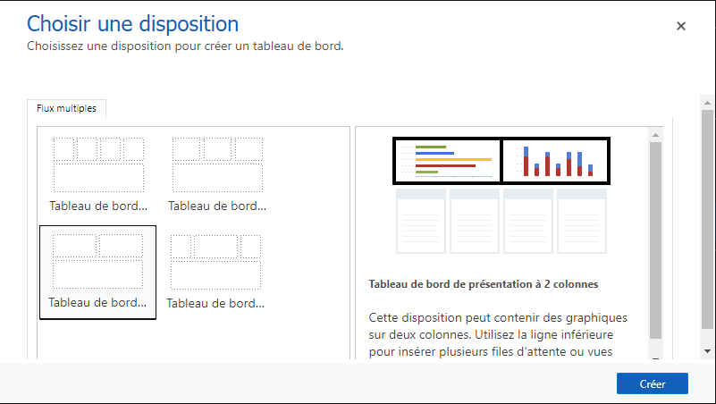 Choisir une disposition