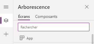 Power Apps Volet Arborescence