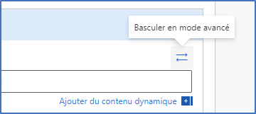 Basculer en mode avancé l'email pour le personnaliser