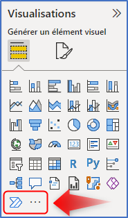 Magasin de visuels Power BI : Absence du visuel dans Visualisations