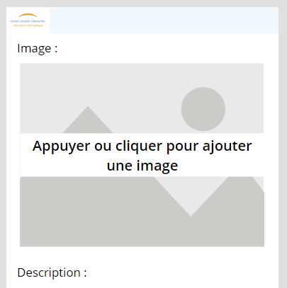 Formulaire Power Apps avec le contrôle Ajouter une image