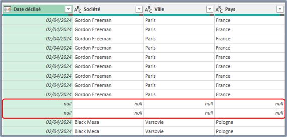 Reformater les données à importer dans Excel