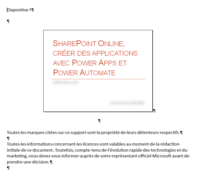 export word via powerpoint