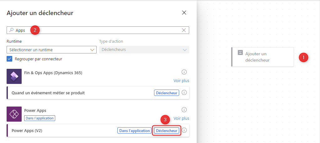 declencheur power apps v2